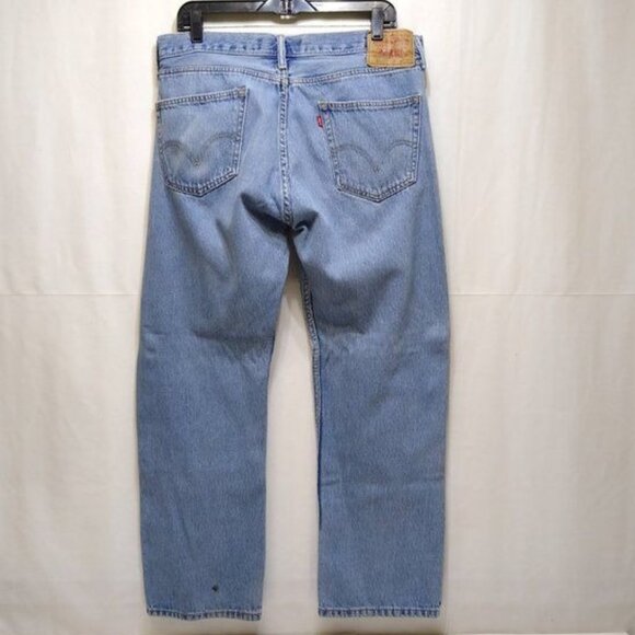 Levi's 505 Regular Fit Men 35x29 Straight Leg Mid-Rise Jeans Red Tag Vintage EUC - Picture 2 of 11